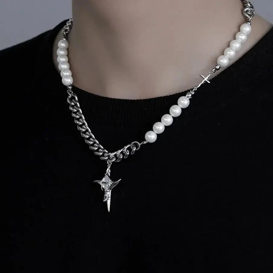 The Cross Pearl Pendant